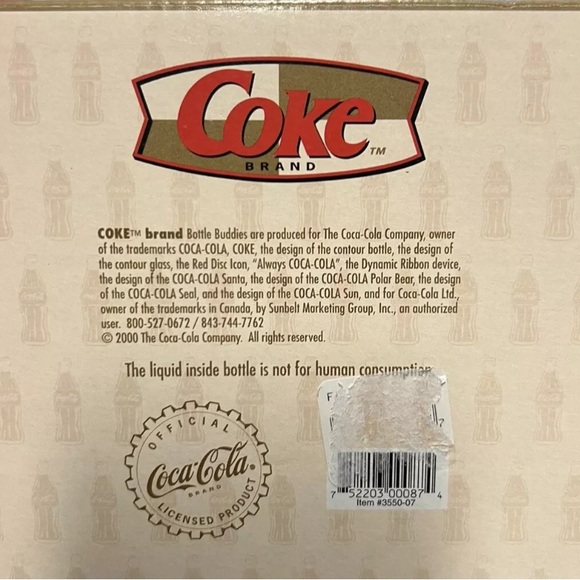 COCA-COLA 🐵 Monkey "Bottle Buddies" FIGURINE! 2000 Issue! Brand New In Box! - Picture 3 of 16
